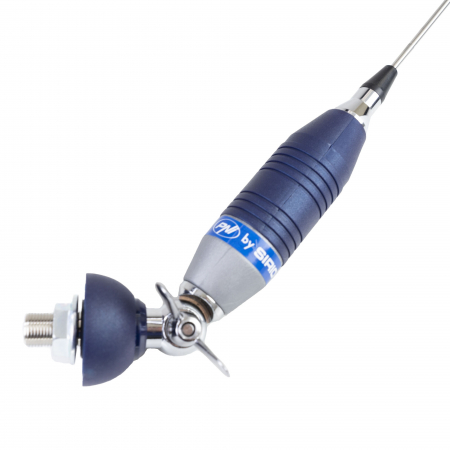 Antena CB PNI by Sirio SUPER 9 cu fluture, lungime 155 cm, 27 - 28.5 MHz, 250W, montura, cablu RG58 de 4m si mufa PL259 inclusa [5]
