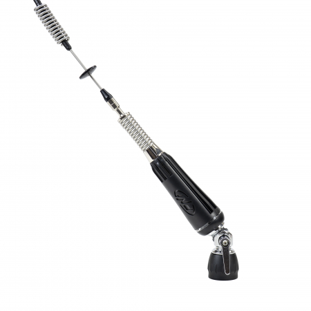 Antena CB PNI LED 850 rabatabila + Baza magnetica 145 mm, 85 cm lungime, 26-28 MHz, 300 Watt, ilumineaza in timpul emisiei, tip filet PL, fara accesorii [1]