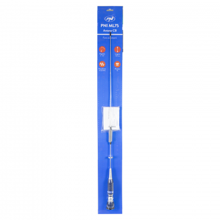 Antena CB PNI ML75, lungime 75cm, 26-28MHz, 300W, rabatabila, fara accesorii [1]