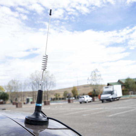 Antena CB PNI ML29, lungime 34 cm, cu magnet inclus diametru 70 mm si cablu RG58 [3]