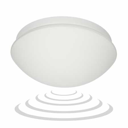 Aplice si plafoniere - Aplica ADVITI Marin AD-PL-303WE27SMM, E27, 60W, IP20, senzor crepuscular incorporat, alb