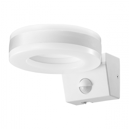 Aplice si plafoniere - Aplica de gradina ADVITI HOWLIT AD-OP-6205WLPMR4, 20W, LED SMD, 1800lm, IP65, 4000K, senzor de miscare si crepuscular, detectie 140 Â°, alb