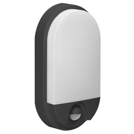 Aplice si plafoniere - Aplica de gradina ADVITI NEFRYT AD-OP-6147BLPMR4, 15W, LED SMD, senzor de miscare si crepuscular, detectie 140Â°, 1100lm, IP54, 4000K, negru/alb