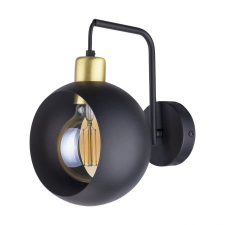 Aplice si plafoniere - Aplica de perete ADVITI JALA 1P AD-LD-6224BE27M, 15W, E27, negru