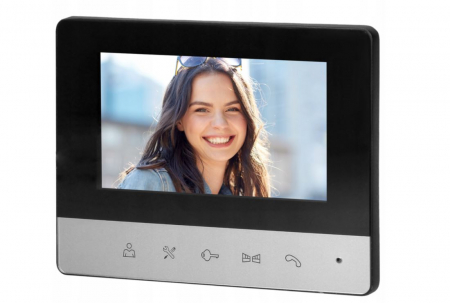Videointerfon pentru o familie Vibell ORNO VI-VID-RO-1077, color, LCD 4.3", 16 sonerii, IP44, negru/gri [2]