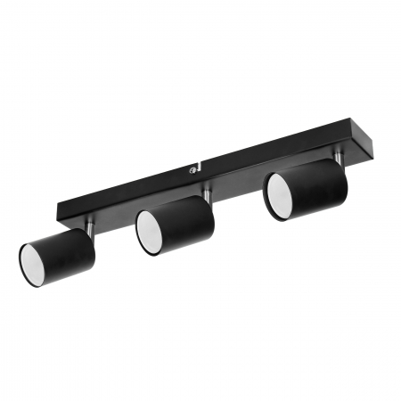 Bricolaj & Electrice - Bara spot ADVITI DOA SP3 AD-OP-6195BGU10, 3x50W, GU10, IP20, reglare directie lumina, instalare tavan/perete, negru