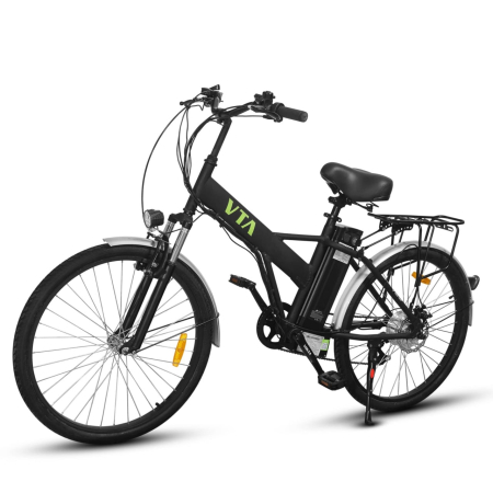 Vehicule electrice - Bicicleta Electrica pentru Adulti Volta VB3, 250W, 25km/h, Shimano, Autonomie Maxima 30-80km, Neagra