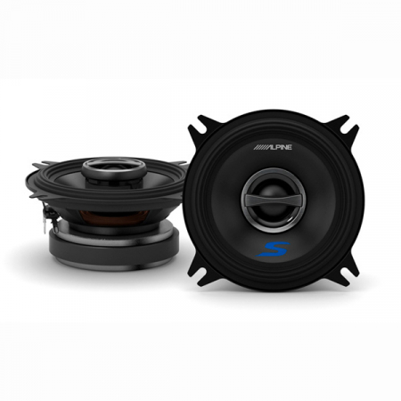 Boxe auto - Boxe auto coaxiale Alpine S-S40, 45W RMS, 10 cm, 2 cai, set 2 difuzoare