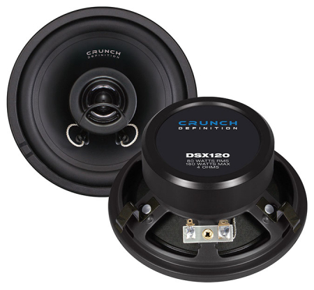 Subwoofere & boxe auto - Boxe auto coaxiale Crunch DSX120, 80W RMS, 12 cm, 2 cai, set 2 difuzoare