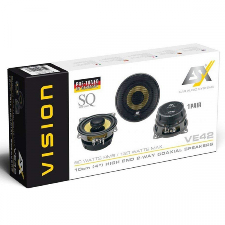 Boxe auto coaxiale ESX Vision VE42, 60W RMS, 10 cm, 2 cai, set 2 difuzoare [1]