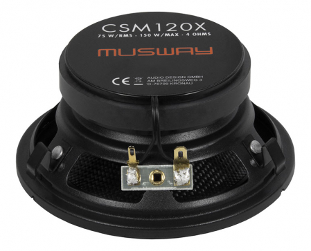 Boxe auto coaxiale Musway CSM120X, 75W RMS, 12 cm, 2 cai, set 2 difuzoare, compatibil Mercedes-Benz W124 [3]