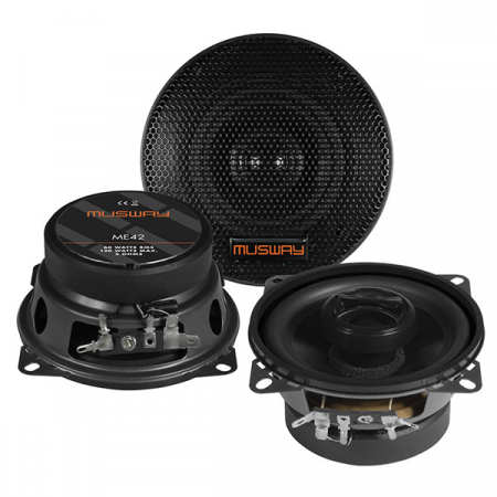 Boxe auto - Boxe auto coaxiale Musway ME42, 60W RMS, 10 cm, 2 cai, set 2 difuzoare