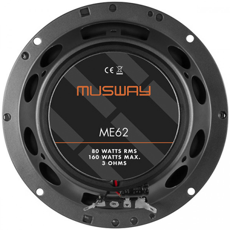 Boxe auto coaxiale Musway ME62, 80W RMS, 16.5 cm, 2 cai, set 2 difuzoare [4]