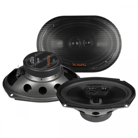 Boxe auto - Boxe auto coaxiale Musway ME693, 125W RMS, 15x23 cm, 3 cai, set 2 difuzoare