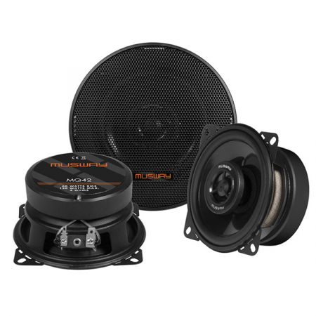 Boxe auto - Boxe auto coaxiale Musway MQ42, 60W RMS, 10 cm, 2 cai, set 2 difuzoare