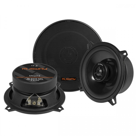 Boxe auto - Boxe auto coaxiale Musway MQ52, 80W RMS, 13 cm, 2 cai, set 2 difuzoare