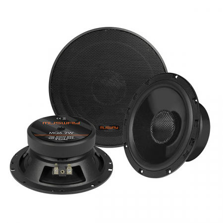 Boxe auto - Boxe auto coaxiale Musway MQ6.2W, 125W RMS, 16.5 cm, 2 cai, set 2 difuzoare