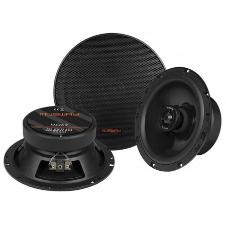 Boxe auto - Boxe auto coaxiale Musway MQ62, 100W RMS, 16.5 cm, 2 cai, set 2 difuzoare