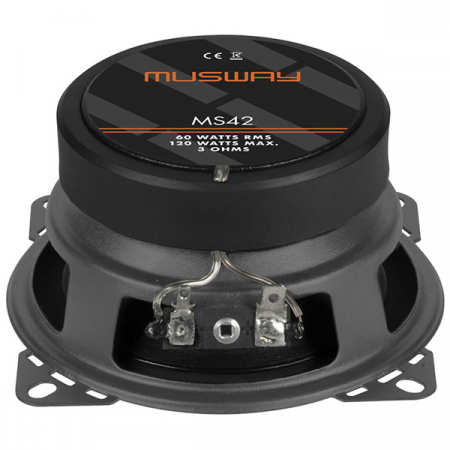 Boxe auto coaxiale Musway MS42, 60W RMS, 10 cm, 2 cai, set 2 difuzoare [2]