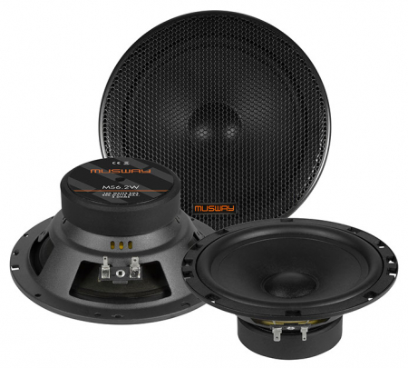 Boxe auto - Boxe auto coaxiale Musway MS6.2W, 100W RMS, 16.5 cm, 1 cale, set 2 difuzoare