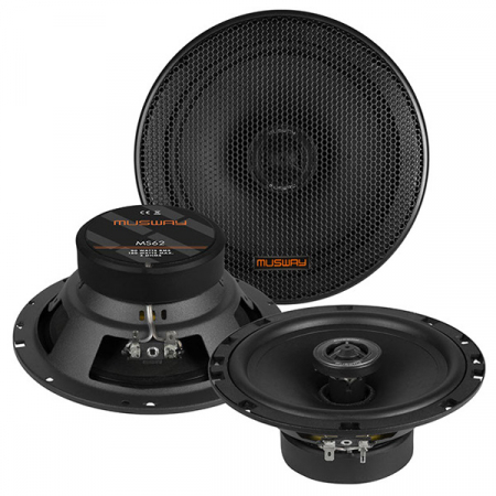 Boxe auto - Boxe auto coaxiale Musway MS62, 90W RMS, 16.5 cm, 2 cai, set 2 difuzoare