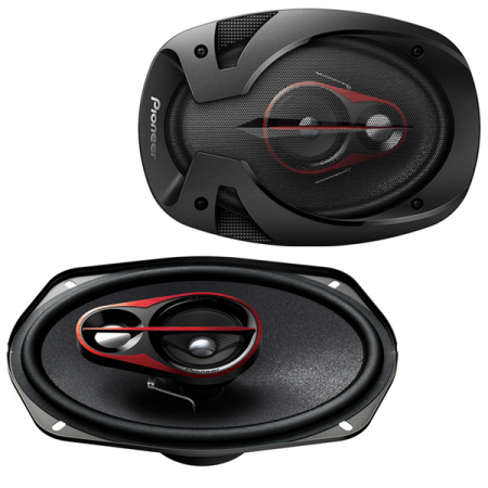 Boxe auto - Boxe auto coaxiale Pioneer TS-R6951S, 50W RMS, 16x24 cm, 3 cai, set 2 difuzoare