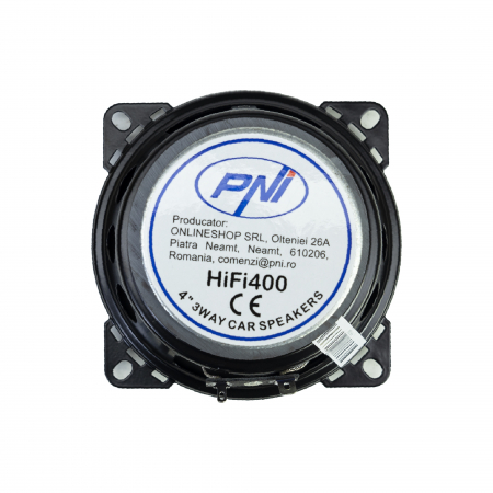 Boxe auto coaxiale PNI HIFI400, 80W, 4 Ohm, 10 cm, 3 cai, Injection Core cu diametru 100mm, set 2 buc [5]