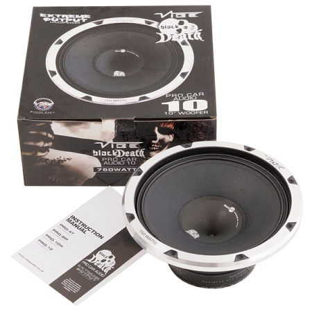 Boxe auto - Boxe auto coaxiale Vibe Black Death BDPRO10W-V1, 250W RMS, 25 cm, 1 cale, 1 difuzor