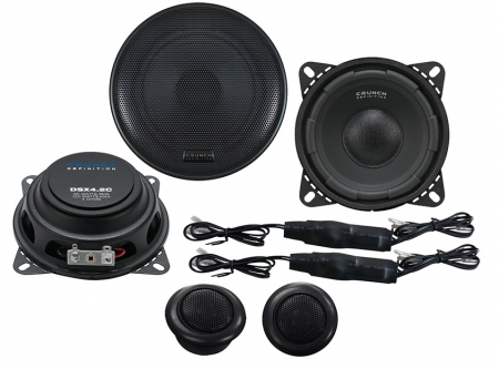 Boxe auto - Boxe auto componente Crunch DSX4.2E, 60W RMS, 10 cm, 2 cai, set 2 difuzoare