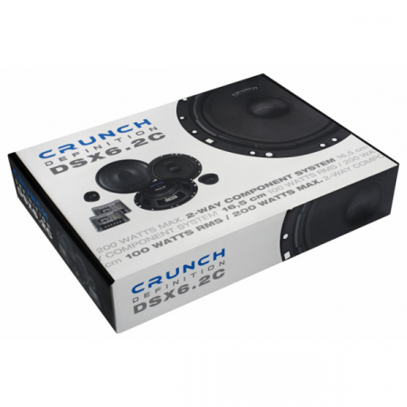 Boxe auto componente Crunch DSX6.2C, 100W RMS, 16.5 cm, 2 cai, set 2 difuzoare [4]