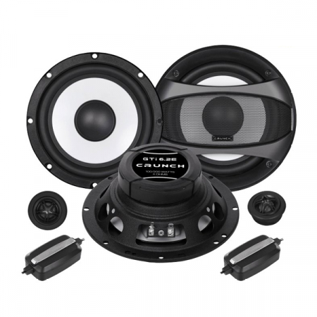 Subwoofere & boxe auto - Boxe auto componente Crunch GTI-6.2E, 100W RMS, 16.5 cm, 2 cai, set 2 difuzoare