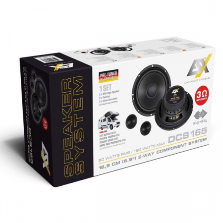 Boxe auto componente ESX DCS165, 90W RMS, 16.5 cm, 2 cai, set 2 difuzoare [1]