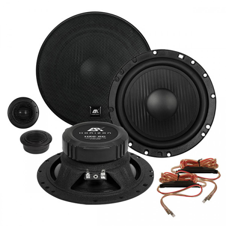 Subwoofere & boxe auto - Boxe auto componente ESX Horizon HZ6.2C, 100W RMS, 16.5 cm, 2 cai, set 2 difuzoare