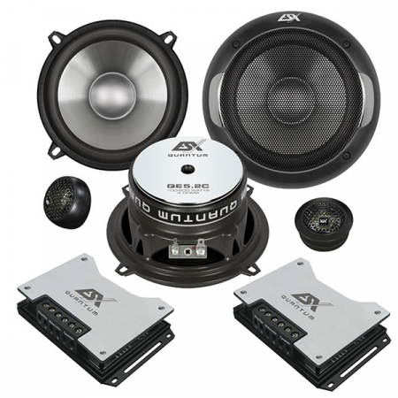 Subwoofere & boxe auto - Boxe auto componente ESX Quantum QE5.2C, 100W RMS, 13 cm, 2 cai, set 2 difuzoare