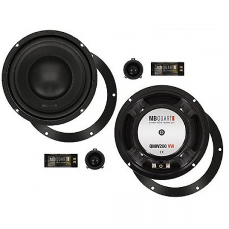 Boxe auto - Boxe auto componente MB Quart QM-200 VW, 100W RMS, 20 cm, 2 cai, set 2 difuzoare