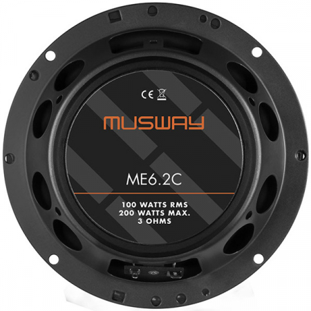 Boxe auto componente Musway ME6.2C, 100W RMS, 16.5 cm, 2 cai, set 2 difuzoare [6]
