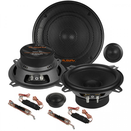 Subwoofere & boxe auto - Boxe auto componente Musway MS5.2C, 90W RMS, 13 cm, 2 cai, set 2 difuzoare
