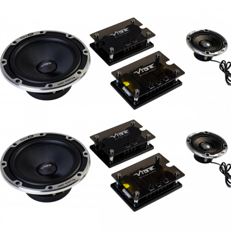 Boxe auto - Boxe auto componente Vibe Black Air 63C-V6B, 130W RMS, 16.5 cm, 3 cai, set 2 difuzoare