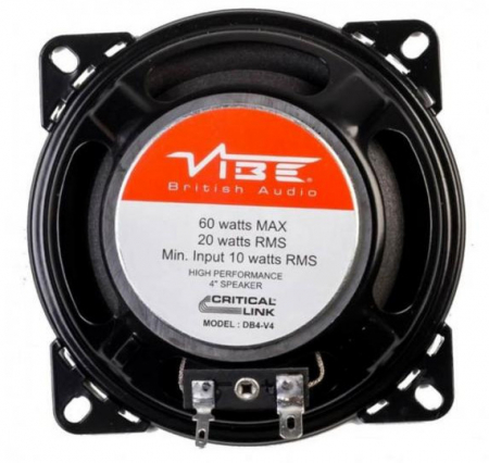 Boxe auto dual cone Vibe Critical Link DB4-V4, 20W RMS, 10 cm, 2 cai, 1 difuzor [2]