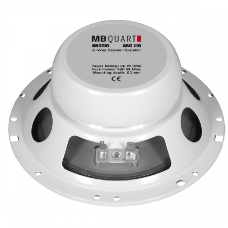 Boxe marine coaxiale MB Quart ASC-116, 16.5 cm, 80W RMS, 2 cai, set 2 difuzoare [2]