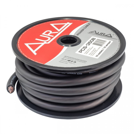Conectica - Cablu alimentare Aura PCS-350B, 50mm2 (1 / 0AWG), 10m/rola, negru