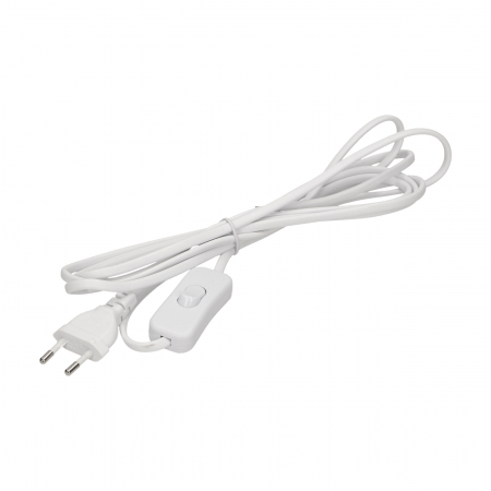 Prize, stechere & intrerupatoare - Cablu de alimentare cu comutator ORNO OR-AE-1394/W, stecher plat, cablu 3 m, 230V, 16A, alb