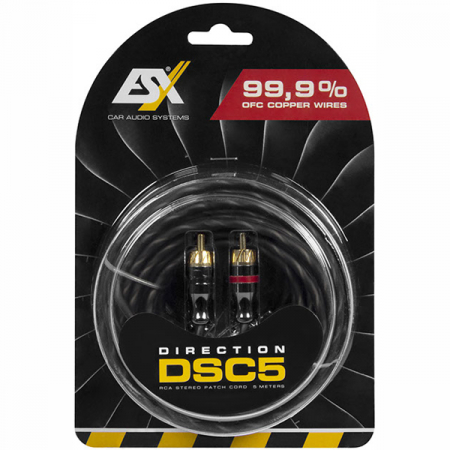 Cablu RCA stereo ESX DSC5, 5 m [1]