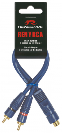 Subwoofere & boxe auto - Cablu RCA Y Renegade RENYRCA, 0.25 m