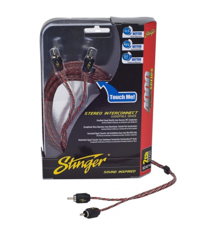 Conectica - Cablu RCA Stinger SI4212, 2 canale, 3.7 m