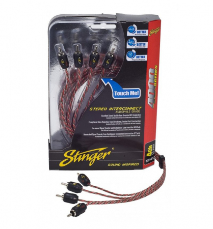 Conectica - Cablu RCA Stinger SI4420, 4 canale, 6.1 m