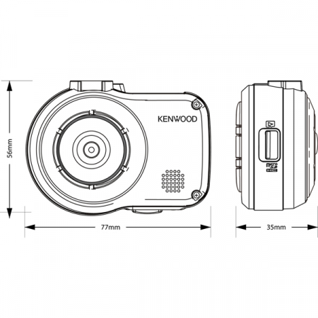 Camera auto DVR Kenwood DRV-410, Full HD, GPS [3]