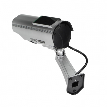 Camere de supraveghere - Camera supraveghere falsa CCTV VIRONE CD-2/G, 2 x AA, panou solar, gri