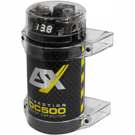 Condensator auto ESX DC500, 0.5 Farad, bloc de distributie integrat [1]