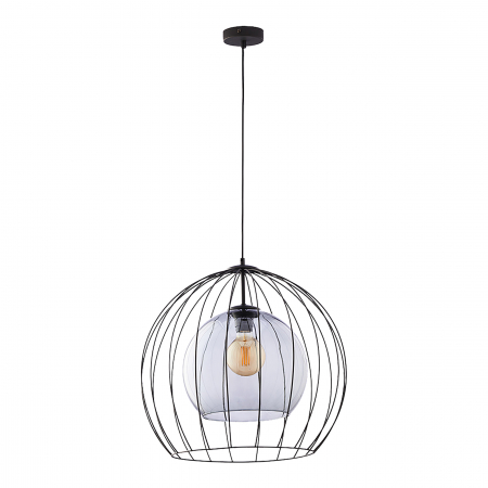 Aplice si plafoniere - Corp de iluminat suspendat ADVITI DUNIA 500 1P AD-LD-6234BE27S, E27, maxim 15W, negru